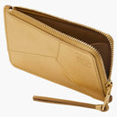 Loewe Puzzle Coin Cardholder i Metallic Calfskin Gold/Oak