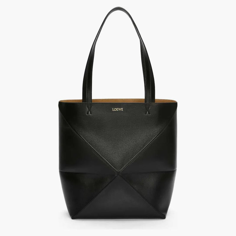 Puzzle loewe piega morta in pelle di vitello luccicante