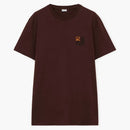 Loewe pravidelné tričko v bavlněné čokoládě hnědé