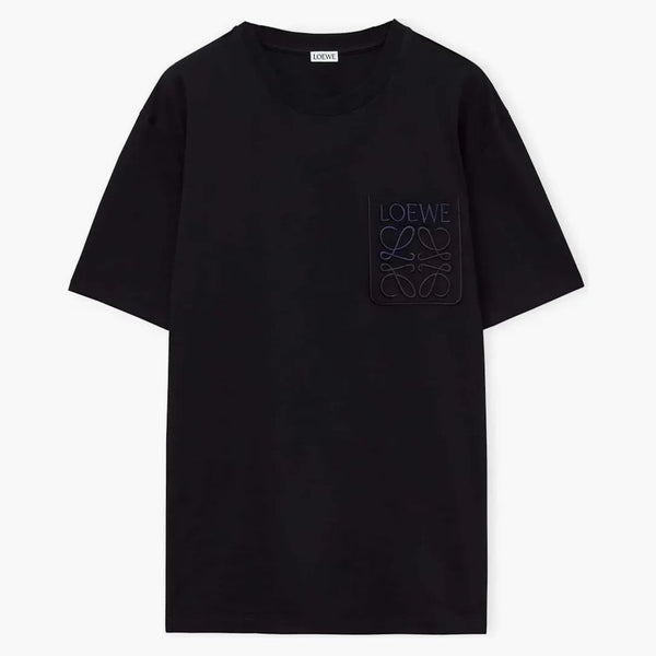 T-shirt in forma rilassata da loewe in nero di cotone