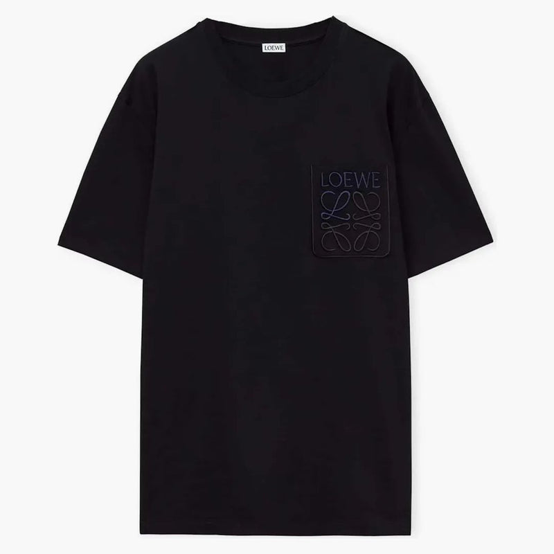 T-shirt in forma rilassata da loewe in nero di cotone