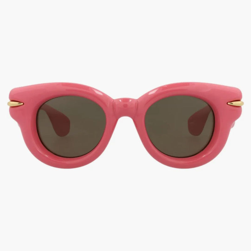 Occhiali da sole rotondi rosa marrone rosa (LW40118I 46-72E)