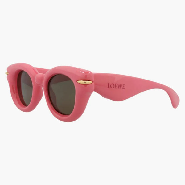 Occhiali da sole rotondi rosa marrone rosa (LW40118I 46-72E)