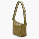 Loewe Small Cubi Crossbody Bag in Supple Smooth Calfskin and Jacquard Olive