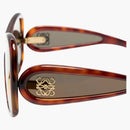 Sluneční brýle Loewe Square Hnědé zrcadlo (LW40131I 52G)