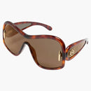 Sluneční brýle Loewe Square Hnědé zrcadlo (LW40131I 52G)