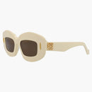 Gafas de sol de Loewe Square marrón marrón (LW40114i 49-25E)