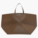 Loewe XXL Puzzle Fold Dead in Shiny Calfskin Umber