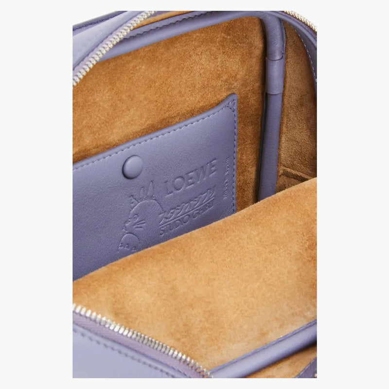 Loewe x Howls Calcifer Amazona 16 Bag in Nappa Calfskin Blueberry