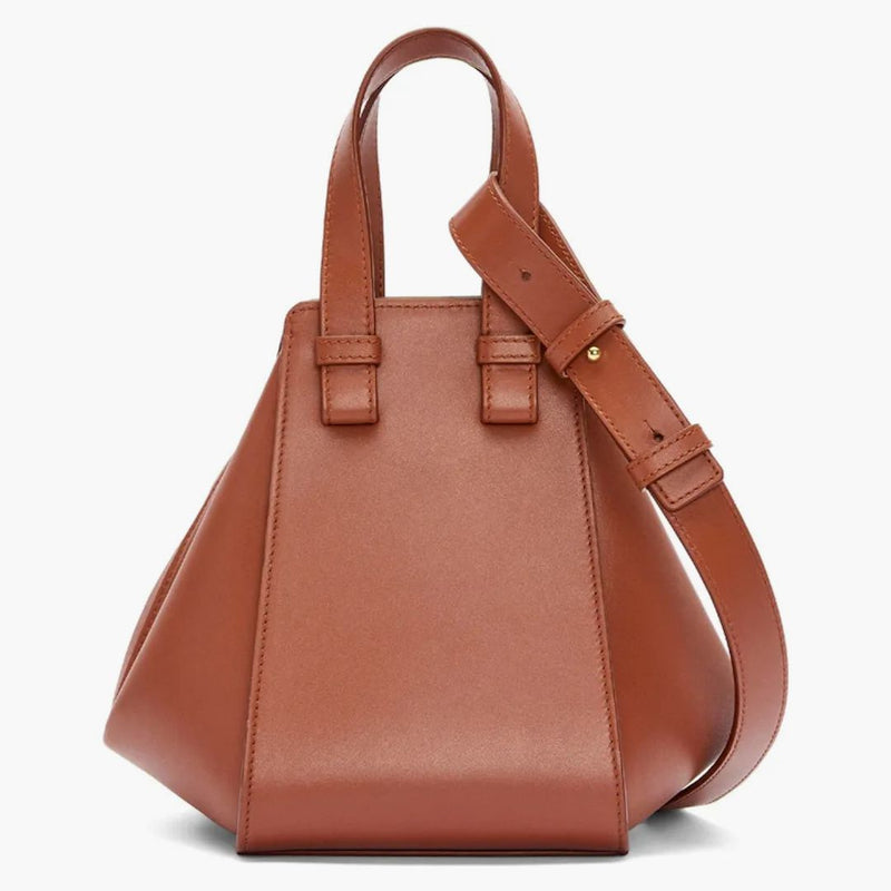 Sacca compatta per amaca calcifer loewe x howls in ruster in pelle di vitello di raso