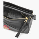 Loewe X Howls Calcifer Mini Puzzle Bag in Satin Calfskin and Crystal Black