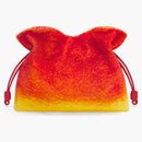 Loewe X Howls Calcifer XL Flamenco Clutch in Shearling Red