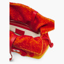 Loewe X Howls Calcifer XL Flamenco Clutch in Shearling Red