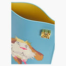 Loewe X Howls Heen Dice Pocket en clásico azul de piel de pantorrilla