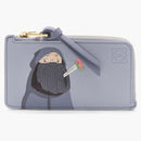 Loewe X Howls Markl Coin Cardholder in Classic Calfskin Blue Lilac