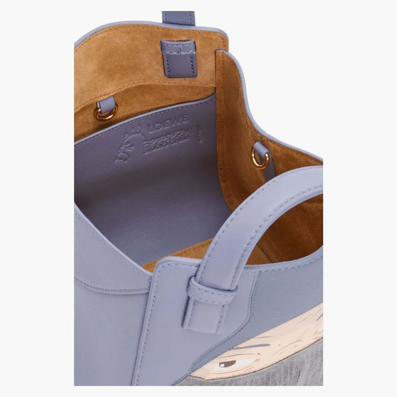 Borsa di pepita per amaca markl di Loewe X in Blueberry di Nappa Calfskin