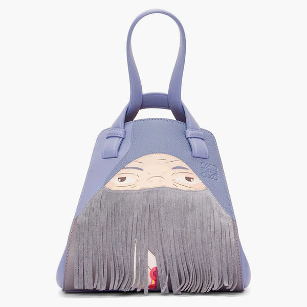 Borsa di pepita per amaca markl di Loewe X in Blueberry di Nappa Calfskin