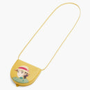 Loewe X Howls Sophie Small Heel Pouch en Classic Becerro de color amarillo oscuro