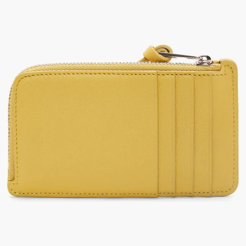 Loewe X Howls Turnip Head Coin Cardholder In Classic Calfskin Dark Yellow