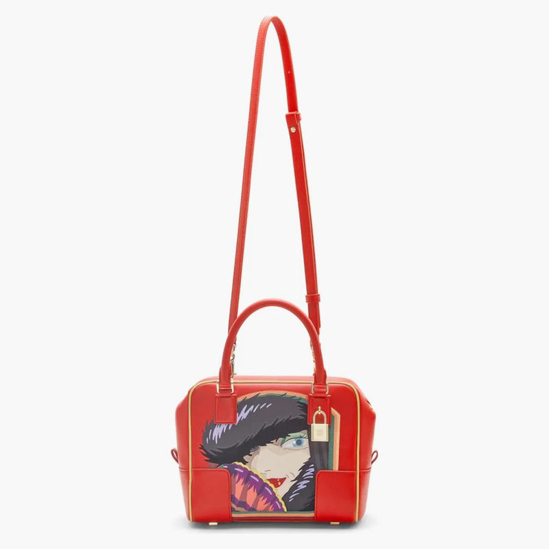 Loewe x Howls Witch of the Waste Amazona 19 Bag in Nappa Calfskin Red