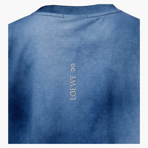 T-shirt attivo di loewe x su maglia tecnica blu/multicolore