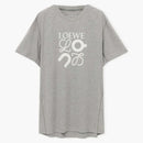 Loewe X on Technical Jersey Active T-Shirt Gray Melange