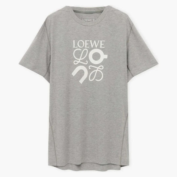 Loewe x su maglia tecnica t-shirt grigio melange