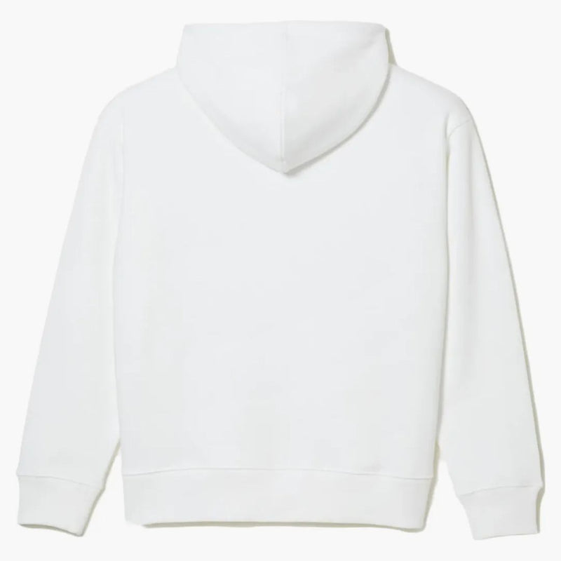 Lacoste x thrasher nadměrná potní mikina bílá