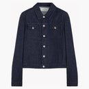 Lanvin Sci-fi Print Denim Jacket Navy Blue