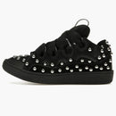 Lanvin Studded Leather Curb Sneaker Black