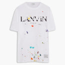 Lanvin X Gallery Dept. Logos Printed T-shirt With Paint Marks White