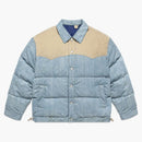 Levis X Clot Reversible Denim Puffer Jacket Indigo Blue