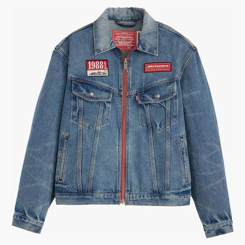 Levis x McLaren Racing Heritage Trucker Jacket Medium Indigo