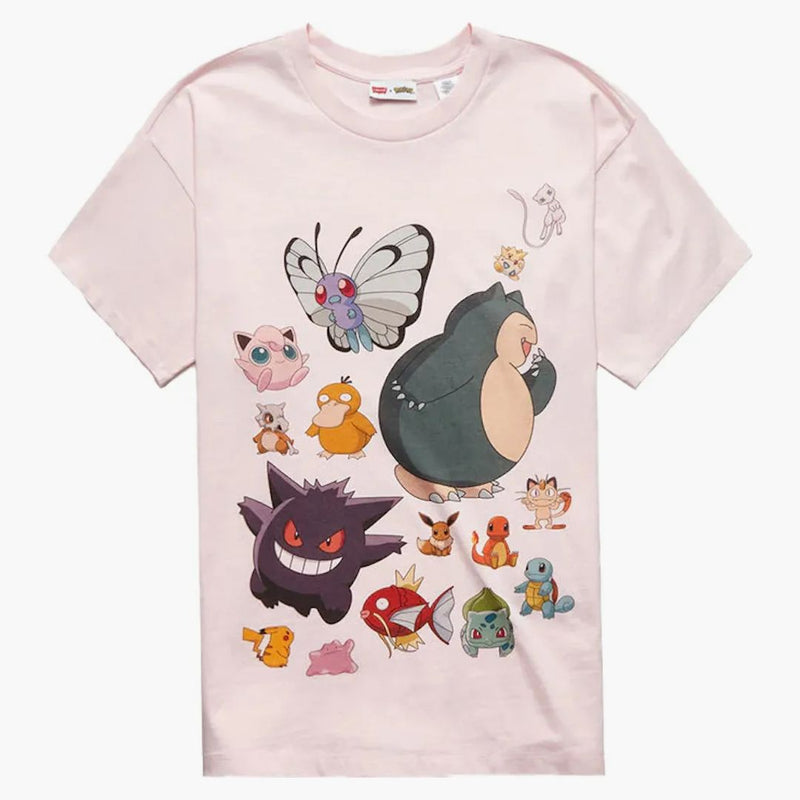 Levis X Pokémon Unisex T-shirt Pink