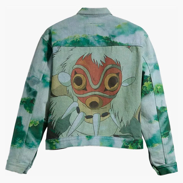 Levi's X Princess Mononoke SAN e Wolf Trucker Jacke Cloud Blue