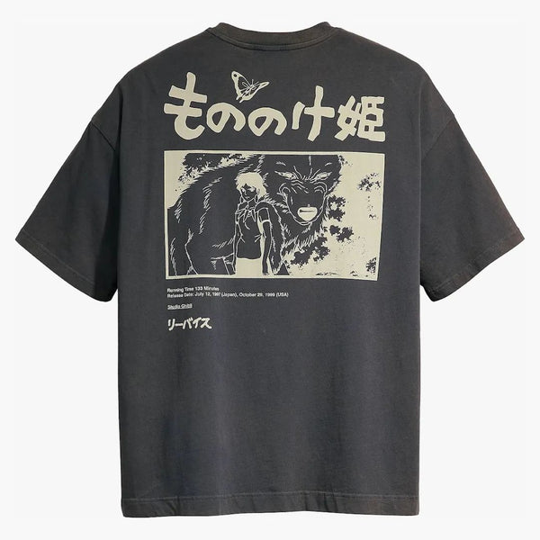 Levis x Princess Mononoke San's Mask T-shirt Nero