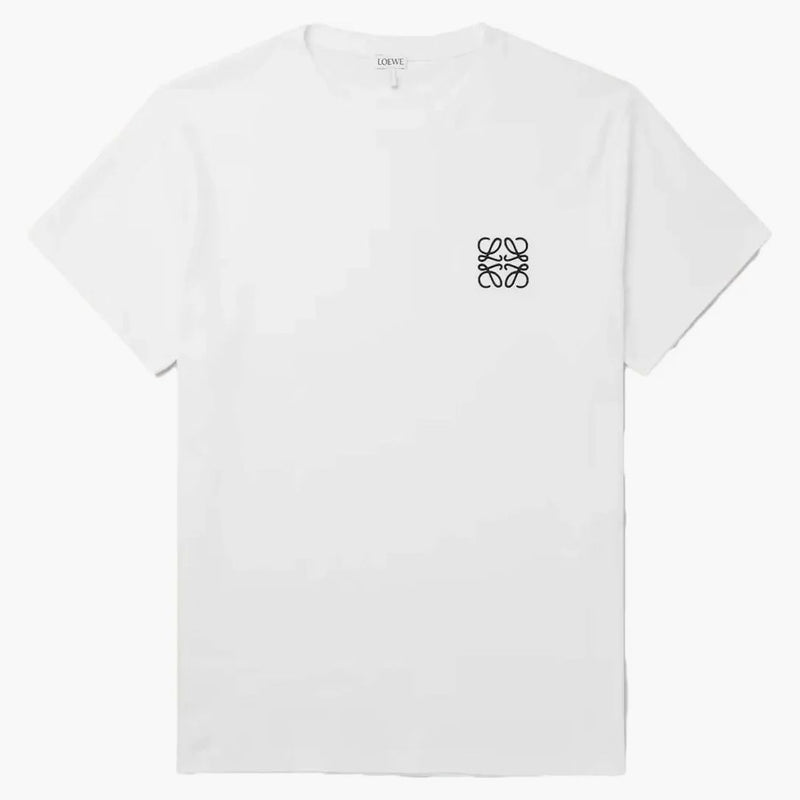T-shirt di cotone anagramma loewe bianco/nero