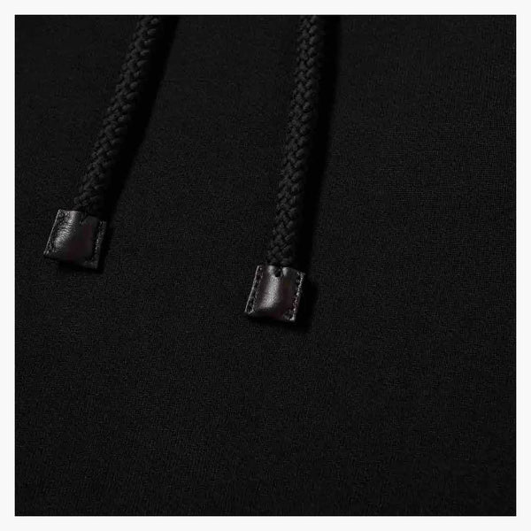 Loewe Anagram Leather Patch Hoodie Black