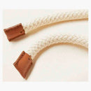 Loewe Anagram Leather Patch Hoodie White Ash