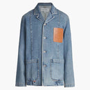 Loewe Anagram Workwear Denim Jacket Blue Jeans Chine