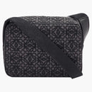 Loewe kameraväska i anagram jacquard mini antracit/svart