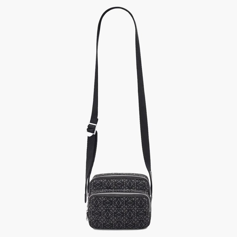 Loewe Camera Bag in Anagram Jacquard Mini Anthracite/Black