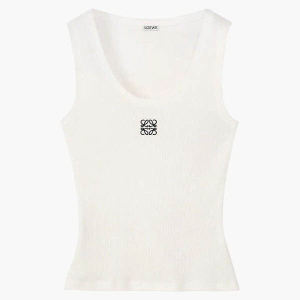 Loewe Cotton Anagram Tank Top White