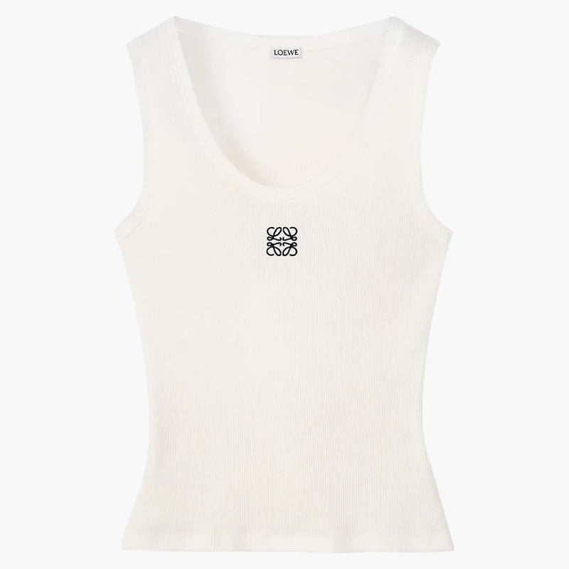Loewe Cotton Anagram Tank Top White