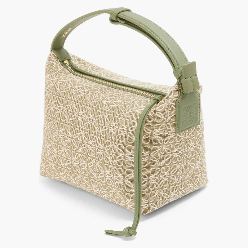 Bag Loewe Cubi Malý anagram Jacquard Green/Avocado Green