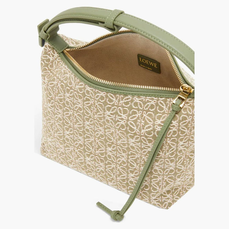 Bag Loewe Cubi Malý anagram Jacquard Green/Avocado Green