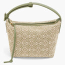 Loewe Cubi Bag Small Anagram Jacquard Green/avocado Green
