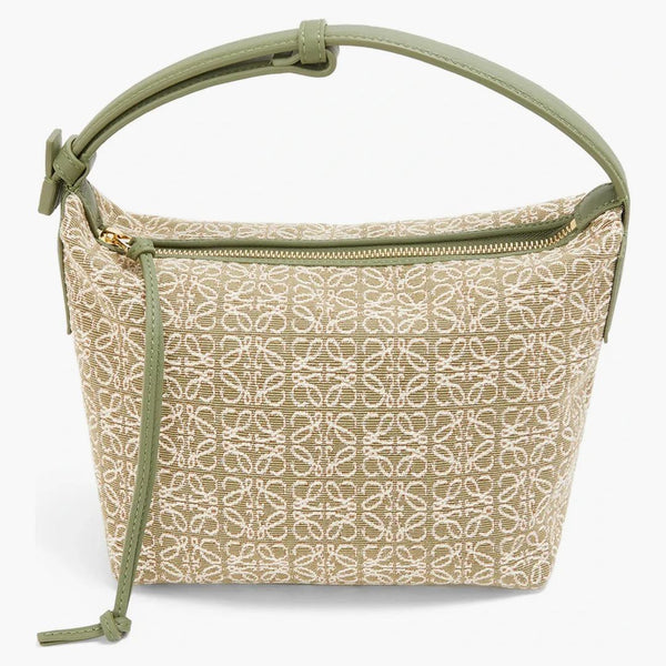 Bag Loewe Cubi Malý anagram Jacquard Green/Avocado Green