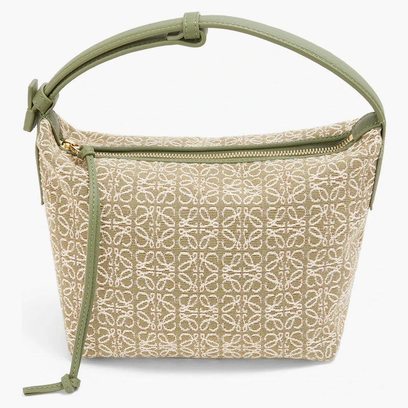 Bag Loewe Cubi Malý anagram Jacquard Green/Avocado Green