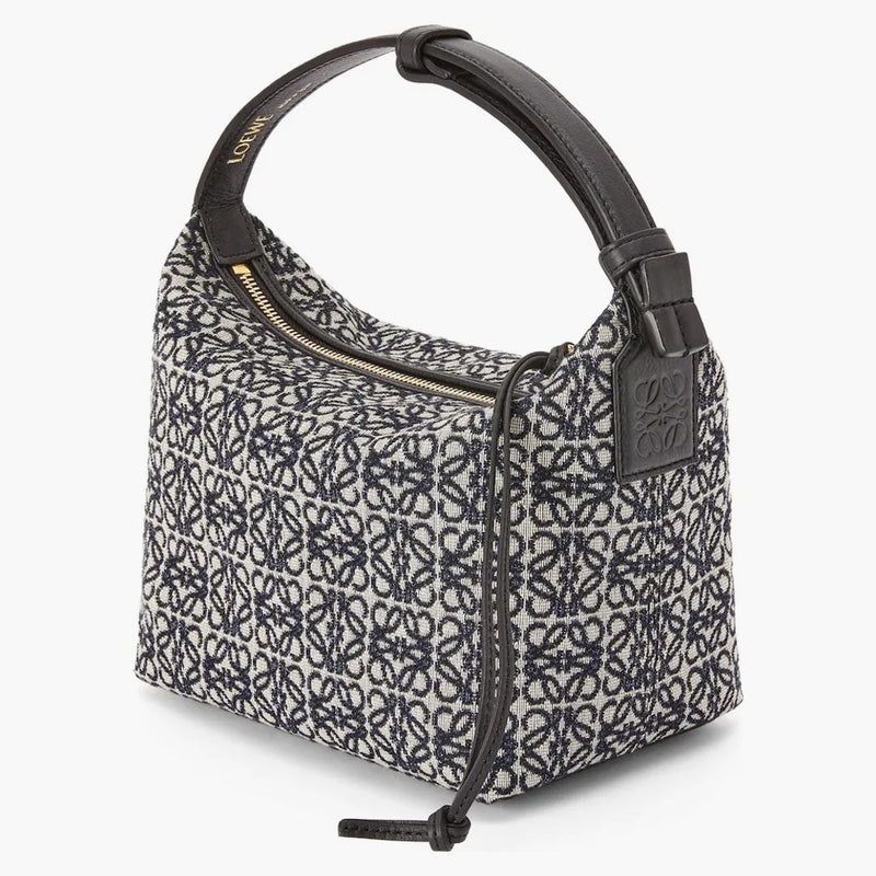 Bag Loewe Cubi Malý anagram Jacquard Navy/Black